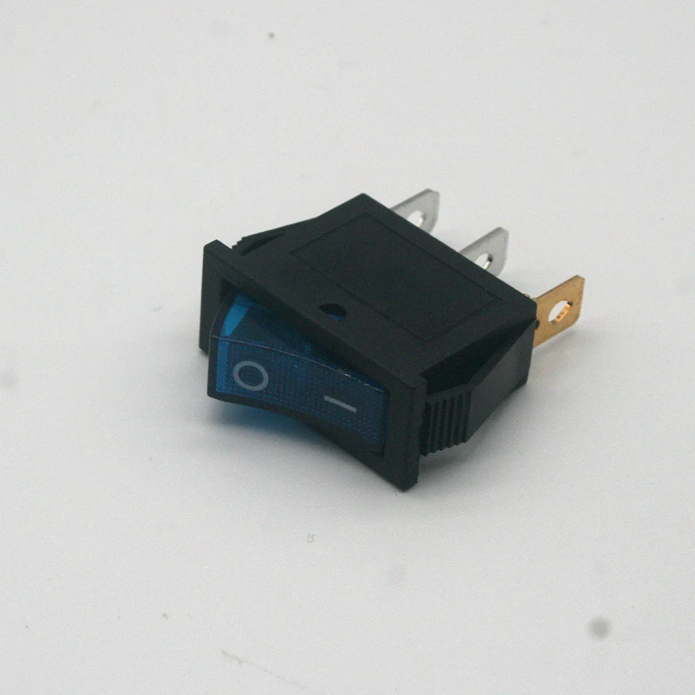 1pcs KCD3 Self-locking Rocker Switch ON-OFF 2 Position 3 Pin Electrical equipment With Light Power Switch 16A 250VAC/ 20A 125VAC