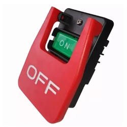 KEDU HY56 220V/380V Single/Three Phase 20A Switch ON OFF Push Button Switches Emergency Stop Switch for Saw Wood Cutting Machine