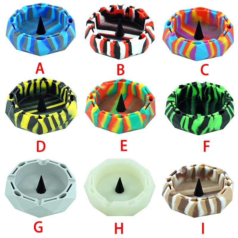 Heat-resistant Silicone Ashtray Smoking Ashtray Home Accessories