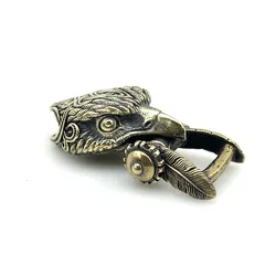 EDC Outdoor Tool DIY Accessories For Bracelet Weaving Paracord Multifunction Buckle Brass Eagle Head / Dropshipping