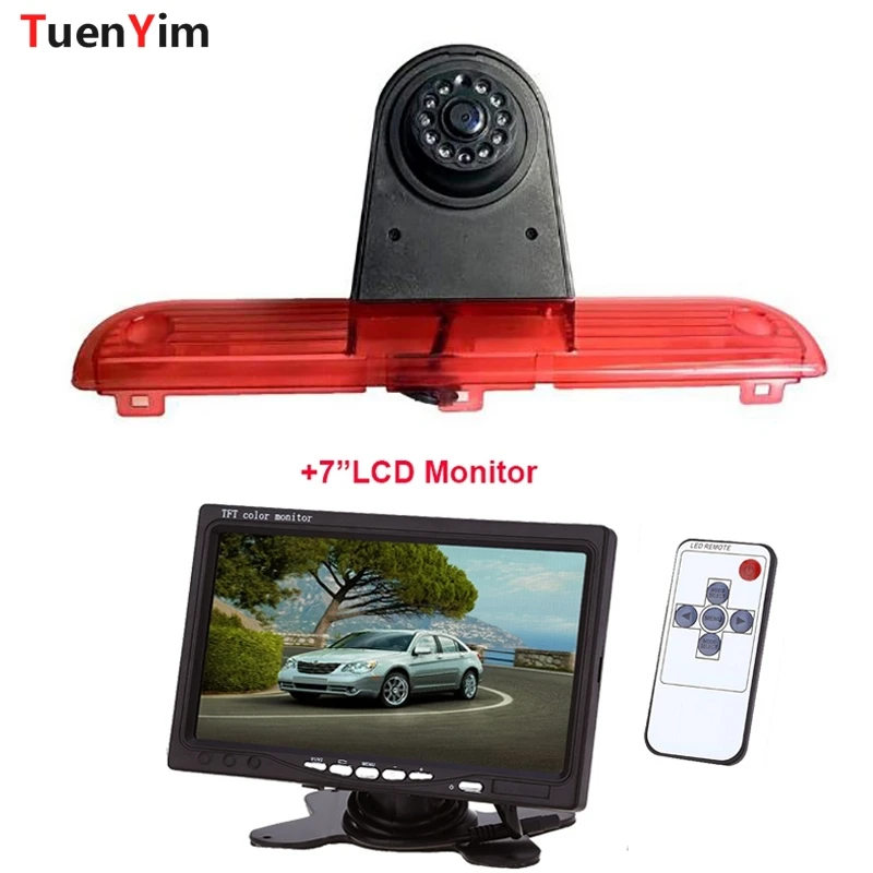 

Brake Light Rear View Camera for Fiat Ducato Peugeot Boxer 2006-2017 With 7Inch LCD Monitor 2In1 Parking Kit