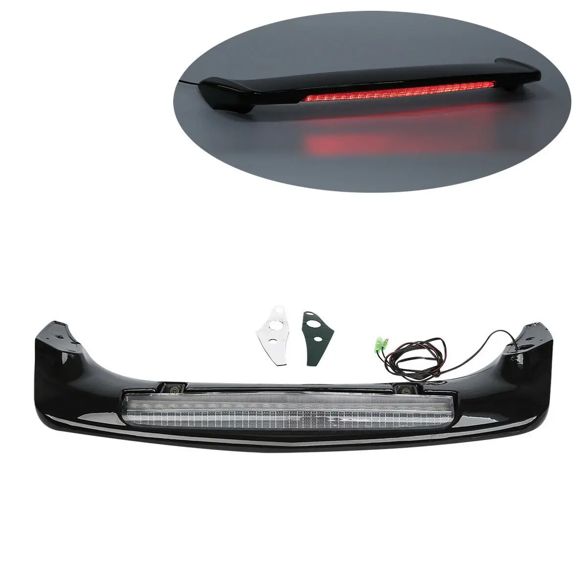 Motorcycle Rear Trunk Spoiler LED Light For Honda Gold Wing GL1800 GL 1800 2001-2017