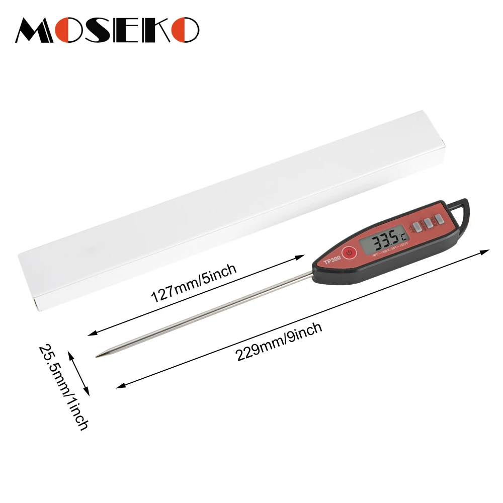 MOSEKO Newest Digital Meat Thermometer for Food Cooking Barbecue Water Candy Oven Milk Grill Temperature Gauge BBQ Kitchen Tools