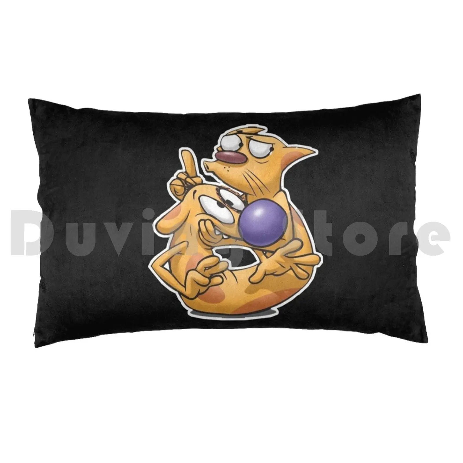 Pillow case Cat Dog Nicktoons Jim Cummings Tom Kenny