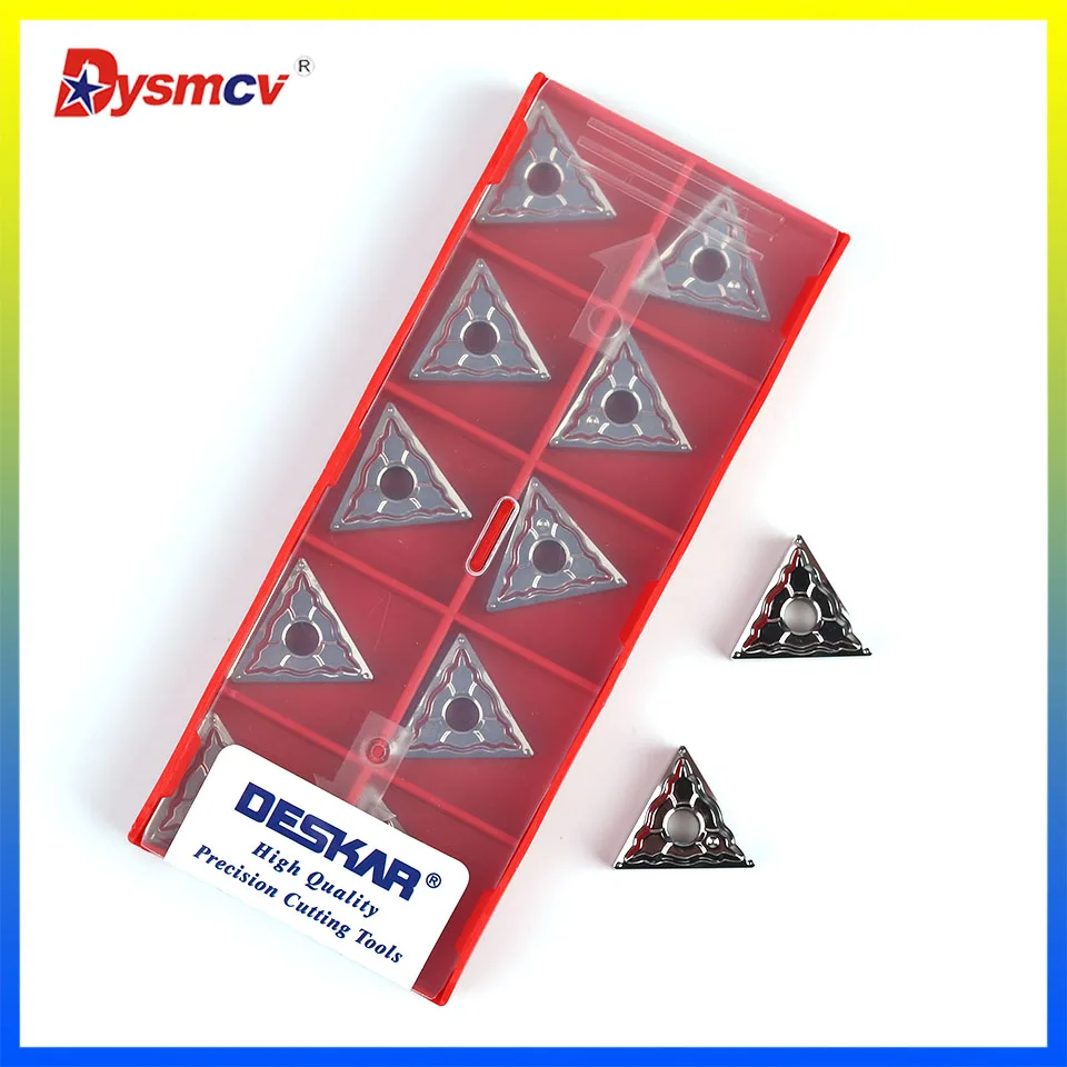 Deskarar-Cabezal de corte de aluminio y cobre, herramienta de hoja de torneado CNC, TNMG160404 HA K10 TNMG160408 HA K10