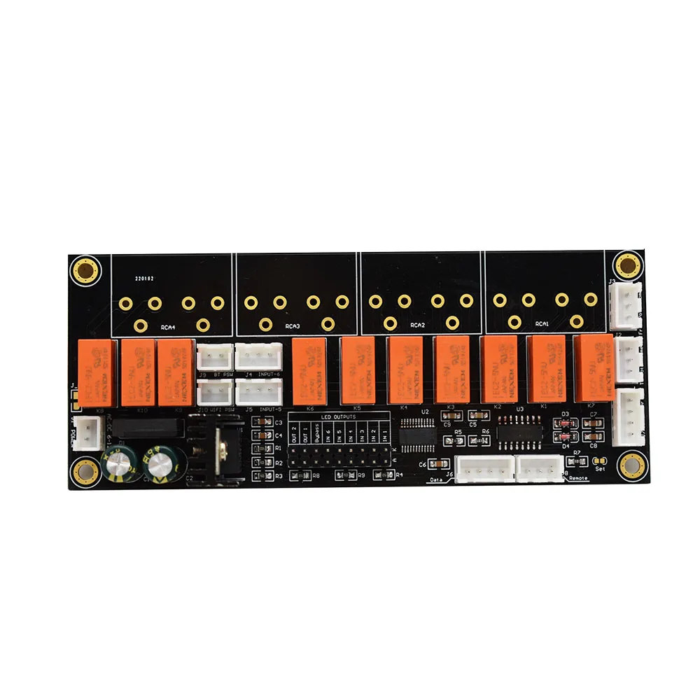 Remote sound source switching 6-way Audio Input 2 way output Signal Selector Switching Encoder Board T1440