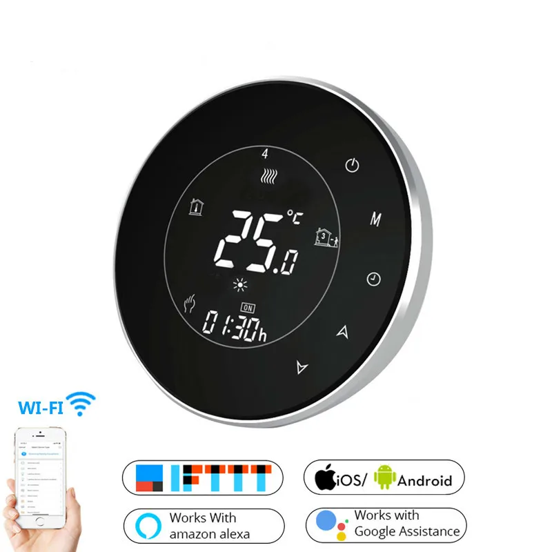 

Smart WiFi Thermostat Temperature Controller Water Electric Warm Floor Heating Water Gas Boiler Works with Echo Google Home Tuya