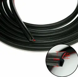 Universal 1.8m Rubber Car Glass Panel Seal Front or Rear Windshield Moulding Strip w/ Tape Upgraded with Double-side adhesive t