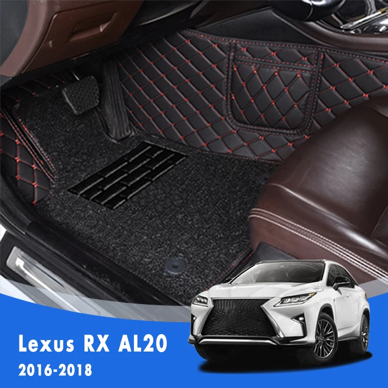 

For Lexus RX AL20 2016 2017 2018 Luxury Double Layer Wire Loop Car Floor Mats Carpets Auto Interior Part Covers Floorliners