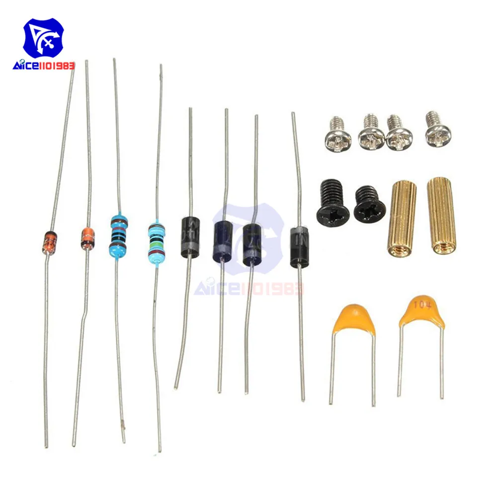 LM317 AC/DC to 27V 40V Step Down Buck Converter Module Adjustable Potentiometer Voltage Regulator Board with LED DIY Kit