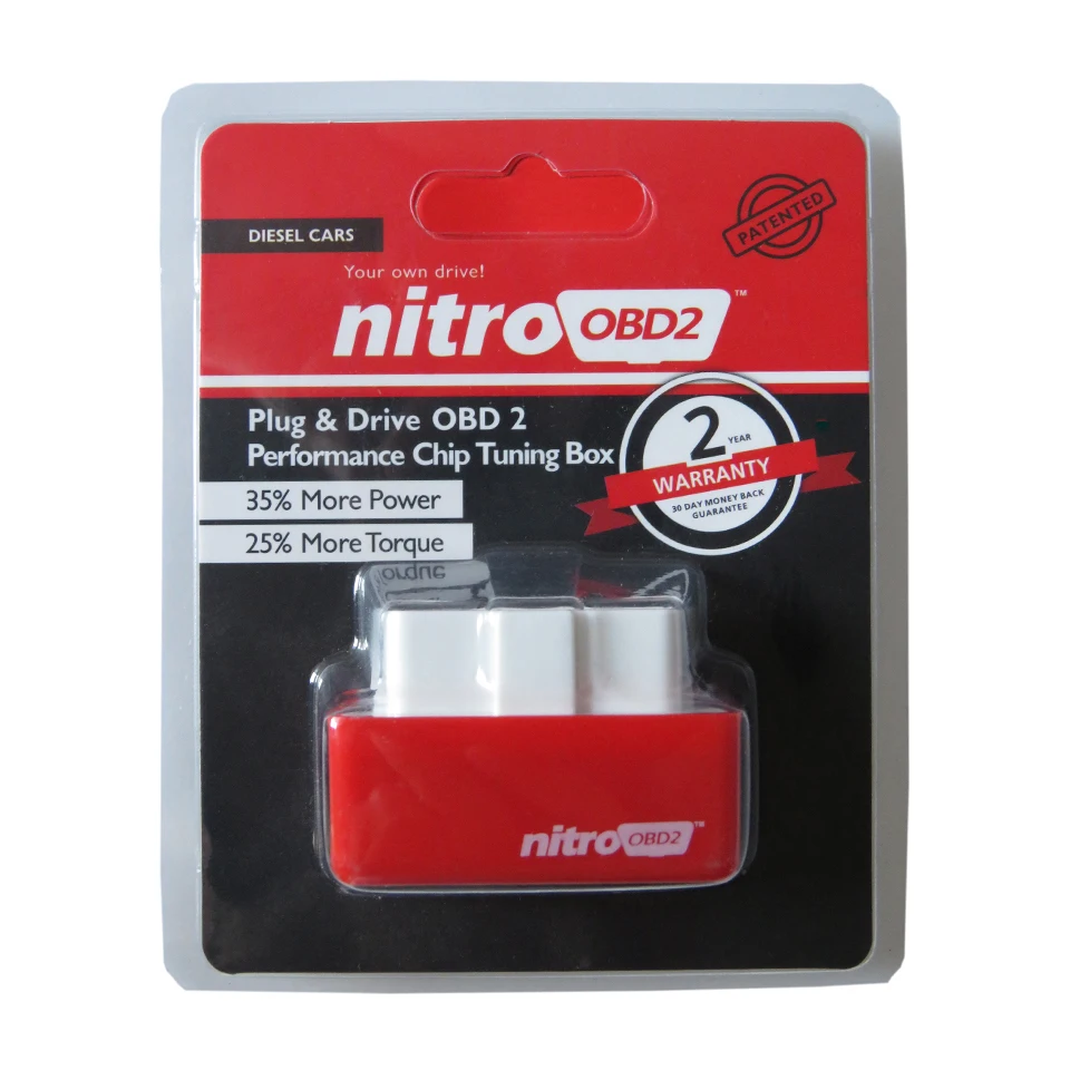 ECOOBD2 NitroOBD2 풀 칩 튜닝 박스 Nitro OBD2 Eco OBDii 플러그 앤 드라이버, 디젤 자동차 성능 향상, 더 많은 전력 및 토크