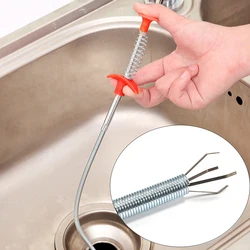 1 PC Spring Pipe Dredging Tools,Drain Snake,Drain Cleaner Sticks Clog Remover Cleaning Tools Household for Kitchen Sink Cleaning