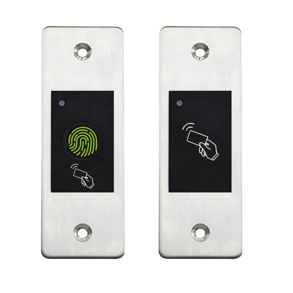 Embedded Fingerprint Door Access Control System IP66 Waterproof Outdoor RFID Access Control for Electric Magnetic Strike Lock