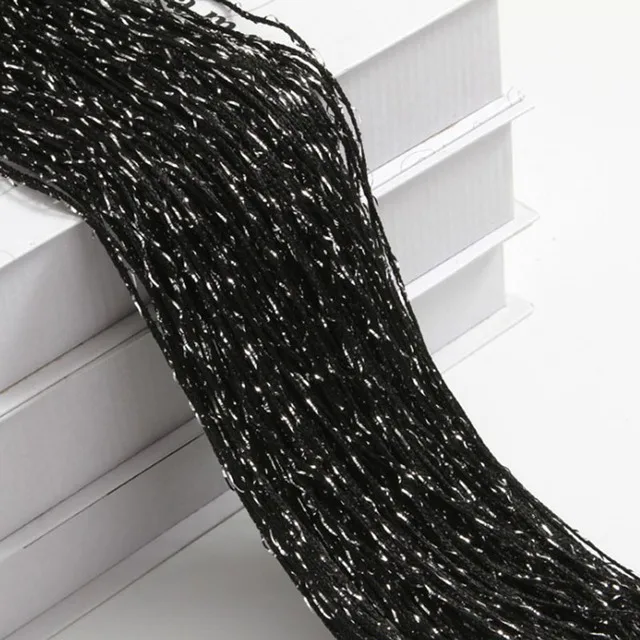 Nieuwe Glanzende Kwastje Zilveren Lijn String Gordijn 100x200 cm Volant Woonkamer Divider Bruiloft DIY Home Decor