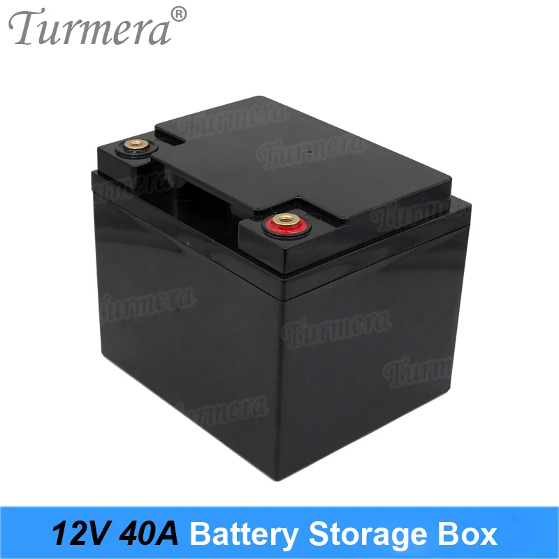 

Turmera 12V Battery Storage Box for 3.2V Lifepo4 Battery Use Can Build 40Ah to 100Ah for Solar System Uninterrupted Power Supply