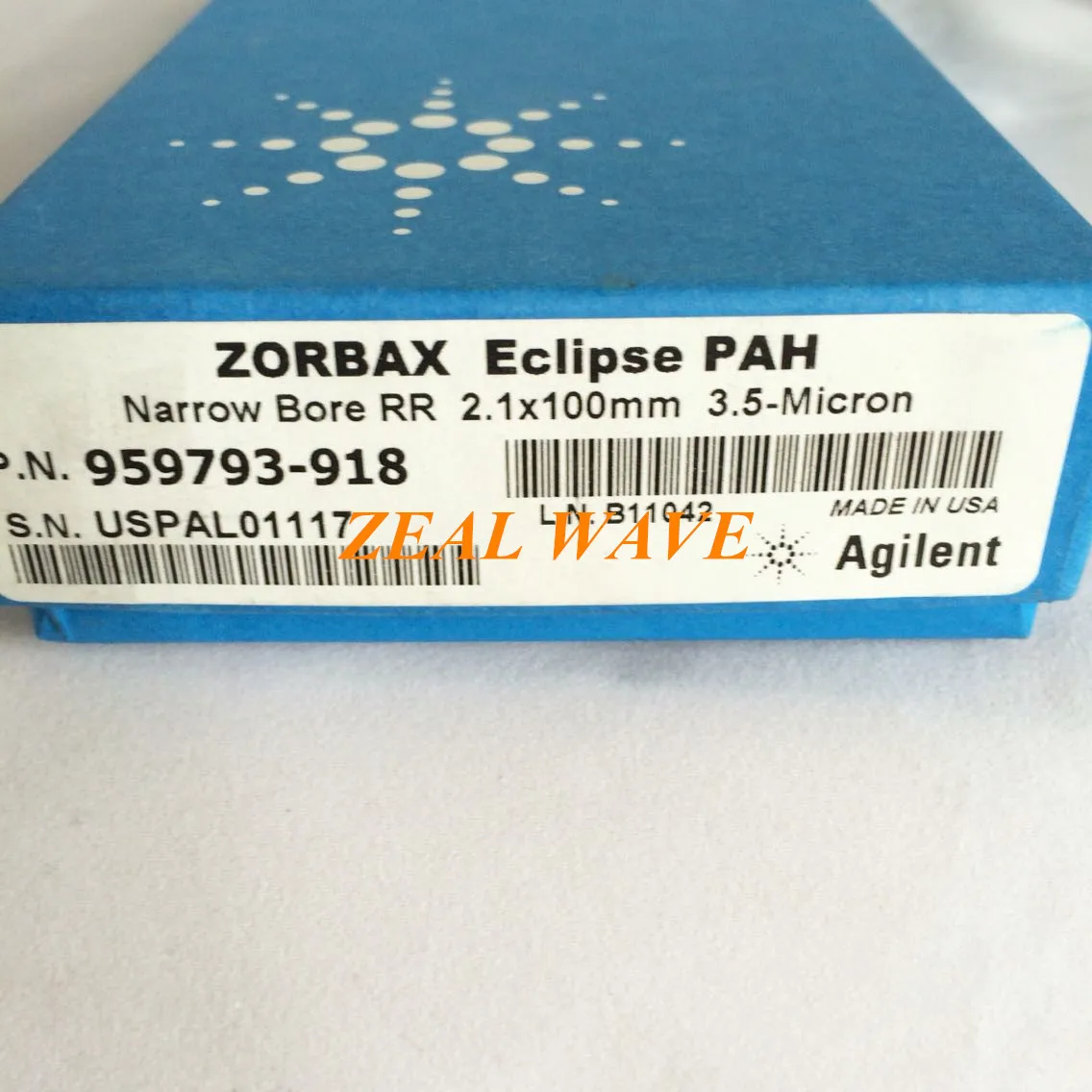 

959793-918 Agilent Column Eclipse PAH 2.1x100mm 3.5um