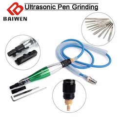 Ultrasonic Air Micro Die Grinder Pencil Set Pneumatic Polishing Carve Pen Reciprocating Oscillating File Metal Wood Lapping Tool