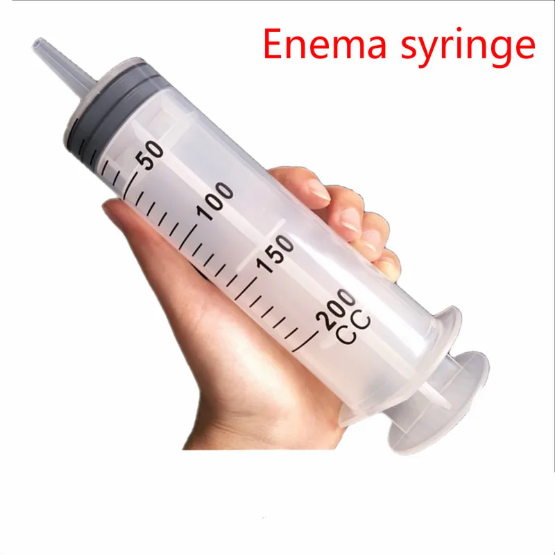 150/200/300ml Large Capacity Syringe & Hose Reusable Non-Toxic Disposable Plastic Pump Sterile Health Measuring Syringe Tools