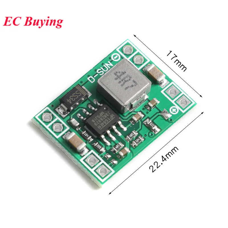 20Pcs/1pc Ultra-Small DC-DC MP1584 3A 3.3V 5V 9V 12V Adjustable Buck Step Down Converter Power Supply Module for Arduino LM2596
