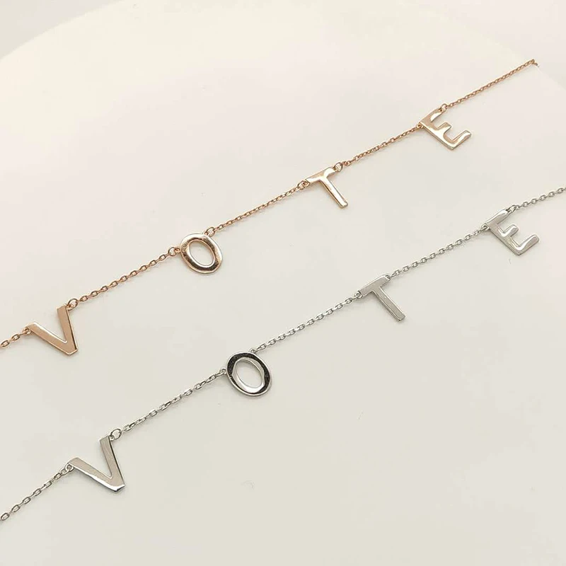 Aangepaste Stem Brief Ketting Voor Vrouwen Uit Elkaar Geplaatste Alfabet Beginletter Hanger Meerdere Letters Ketting Voor Vrouwen