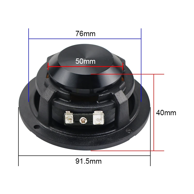 GHXAMP 3 pollici auto Midrange altoparlante bacino di lana mid DSP 3 vie crossover Surround Center pura frequenza intermedio 4OHM 30W 2 pezzi