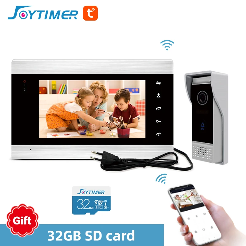 

WiFi wireless video intercom touch button 7 "display+720P high-definition call panel, with motion detection and unlocking
