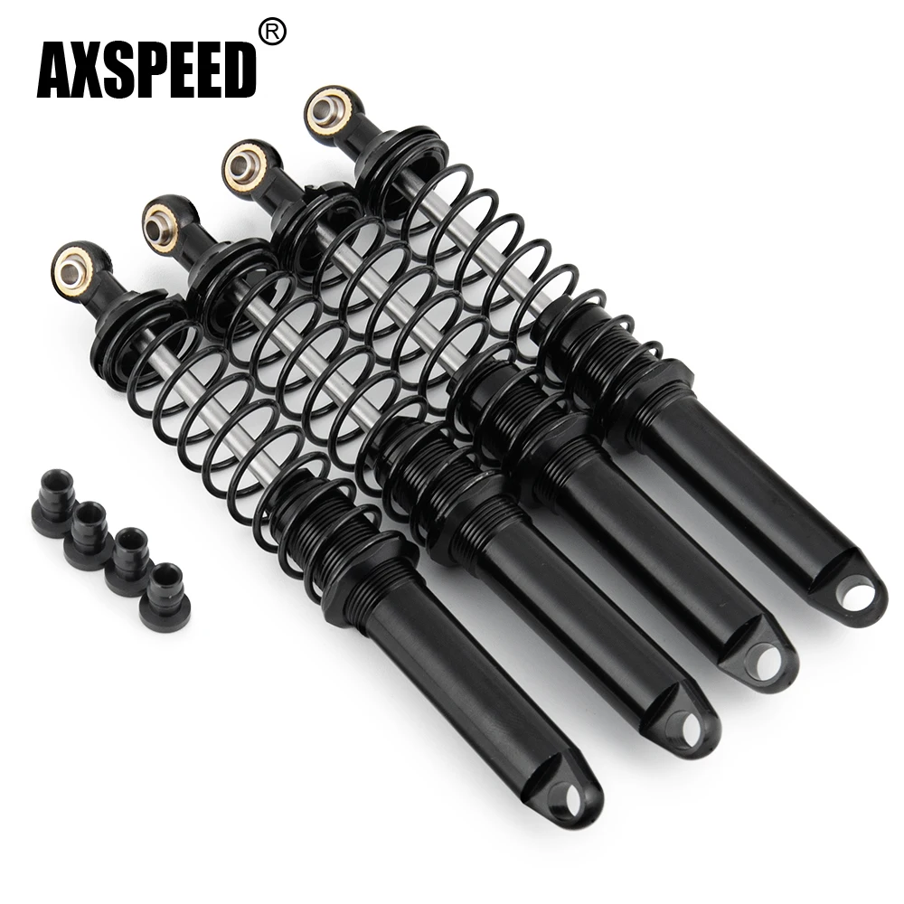 

AXSPEED 4Pcs Aluminum Alloy Shock Absorber 90/100/110/120mm for TRX-4 Axial SCX10 Wraith D90 1/10 RC Crawler Car Upgrade Parts