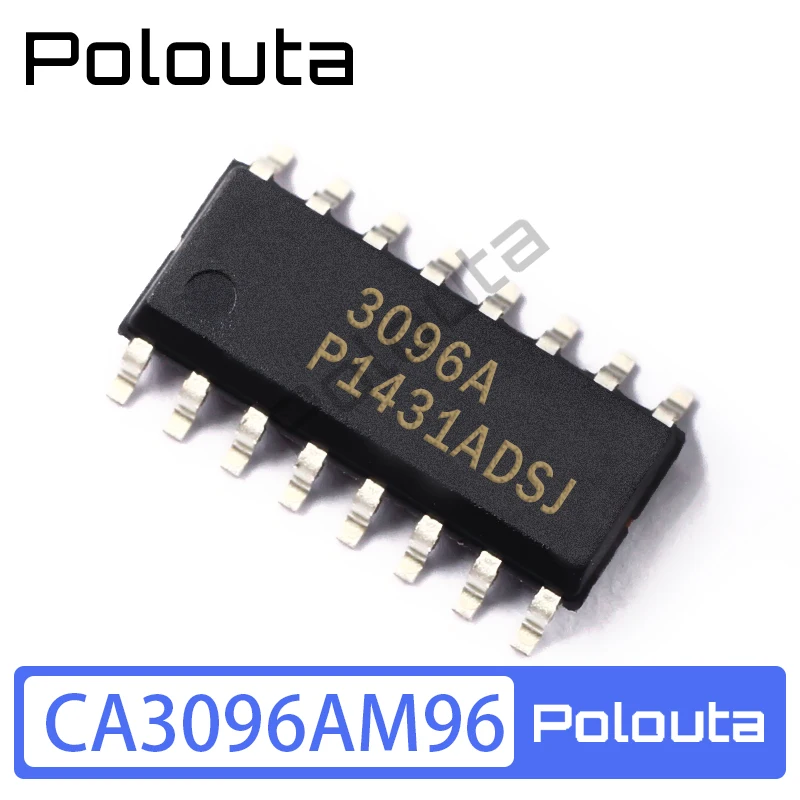 Polouta CA3096AM96 CA3096AM CA3096 SOP-16 NPN/PNP Transistor Array Electronic Components Arduino Nano Integrated Circuits