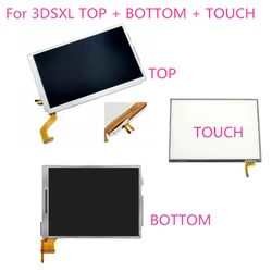 Originale nuovo testato buon Top superiore superiore/inferiore inferiore Display LCD Touch Screen Digitizer Glass per Nintendo 3DSXL 3dsll