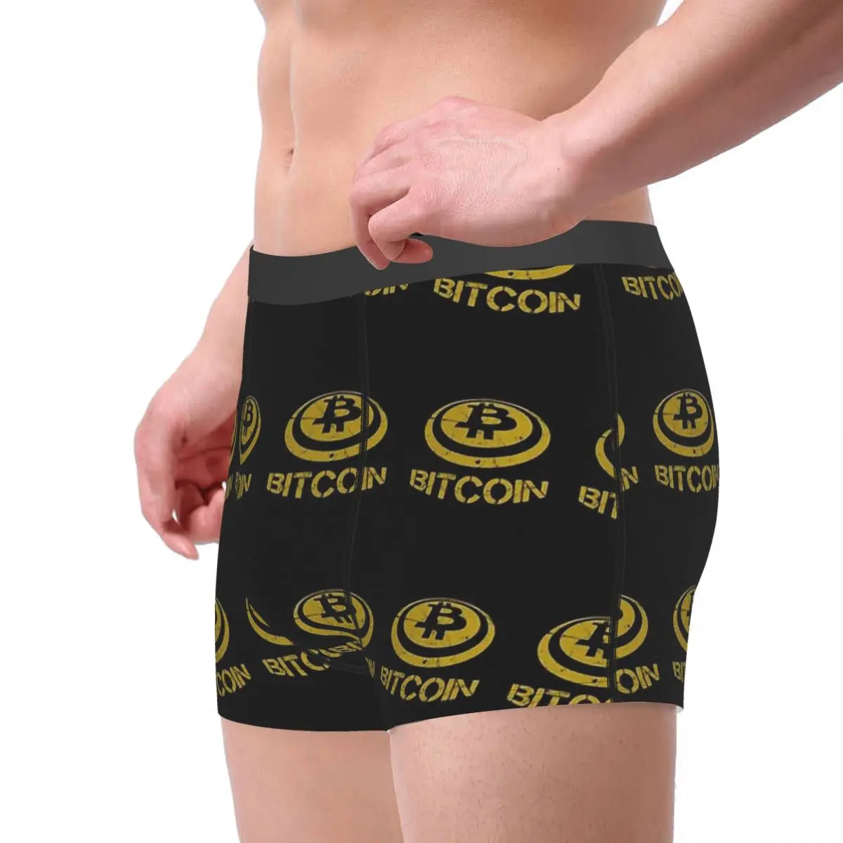 I Love Bitcoin Cryptocurrency Bitcoin BTC Mining Bit Coin Underpants Cotton Panties Man Underwear Ventilate Shorts Boxer Briefs