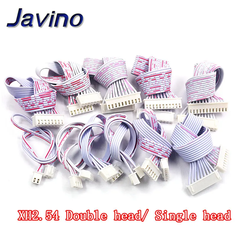 5Pcs JST 2.54mm Pitch Connector Cable XH2.54 Plug Line length 20/10CM Red and white 2P/3P/4P/5P/6P/7P/8P/9P/10P/11P/12P