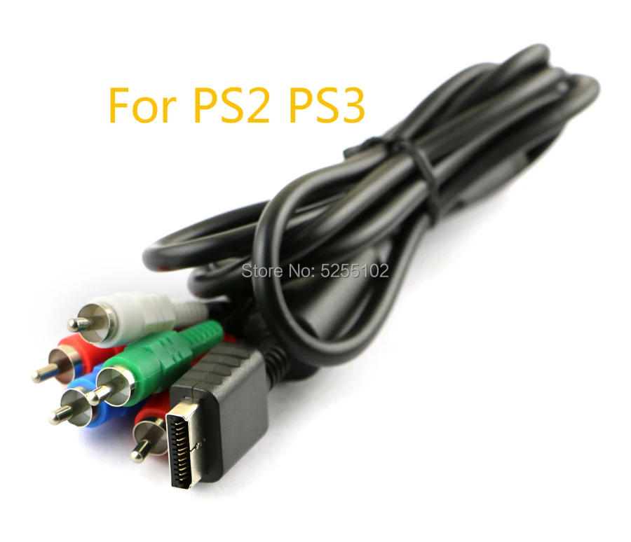 

20PCS High Quality New for Sony for Playstation PS2 for PS3 Console CableArrival Audio Video AV Cable Cord Wire to 3 RCA TV Lead