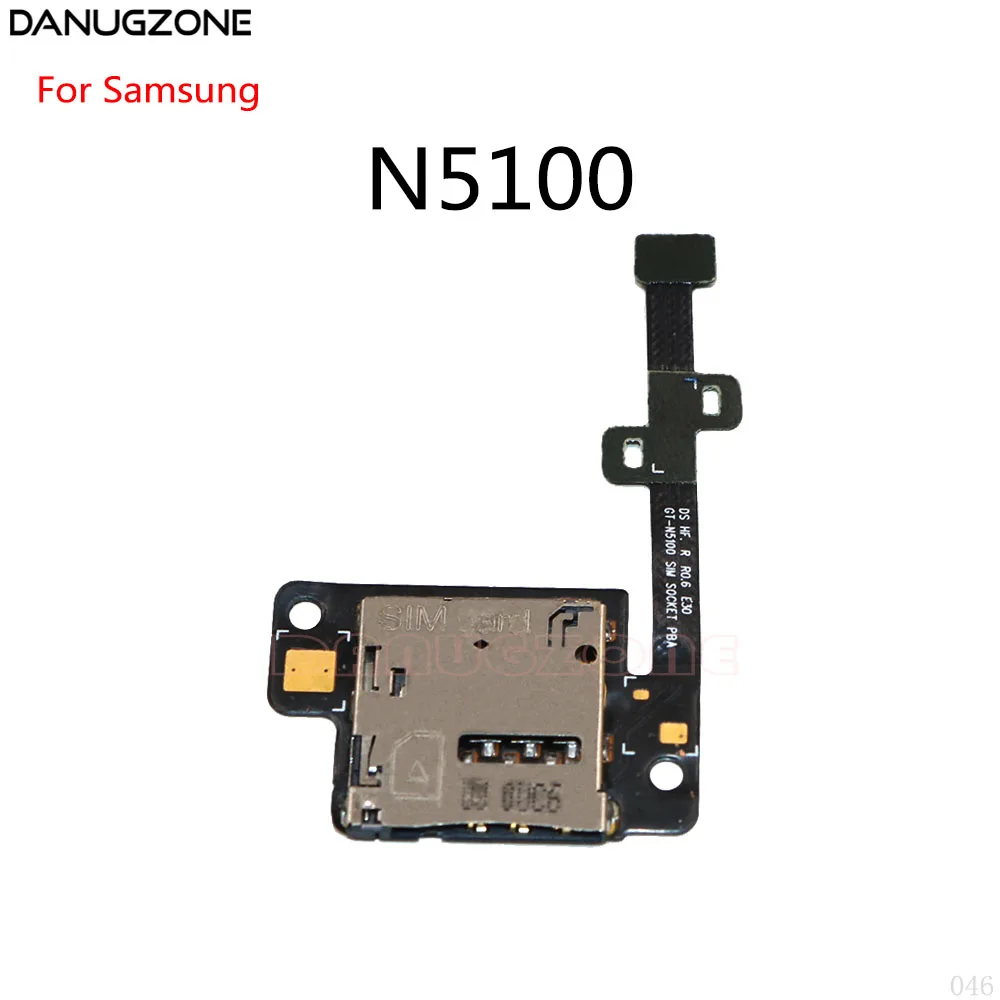 

SIM Card Holder Tray Slot Reader Flex Cable For Samsung N5100 N8000 N8020 P7300