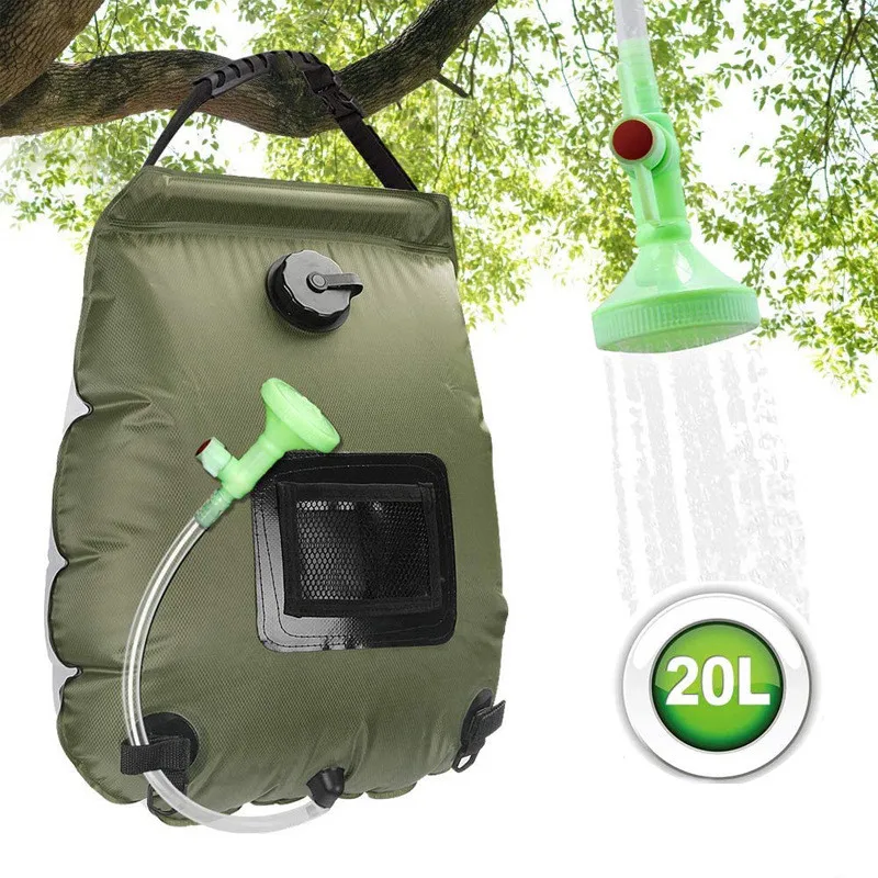 

Camping Hiking Shower Portable Solar Hydration Water Container Bag Outdoor Supplies Summer Foldable Tent Bath For Tourism