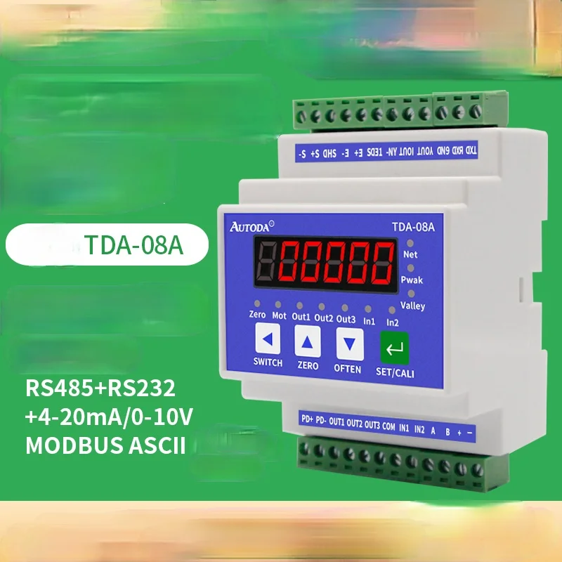 TDA-08 High Precision Guide Type Weight Transmitter Instrument Weighing Signal Amplifier Weighing Module