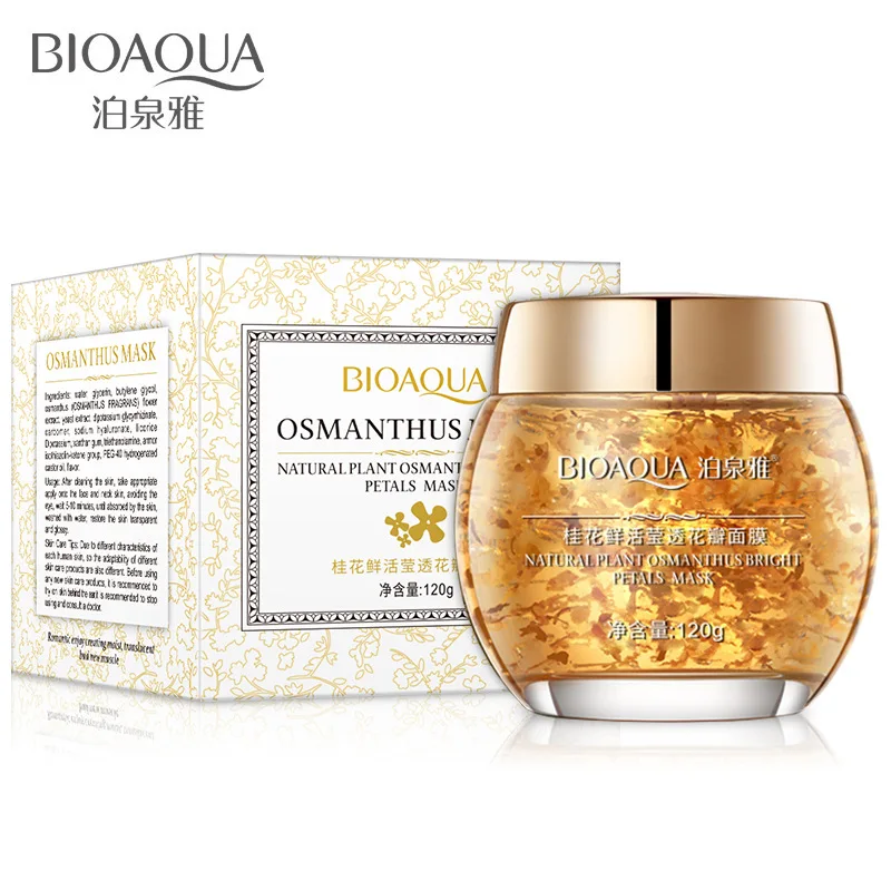 Bioaqua Osmanthus flowers fresh jade-like stone through petals sleep mask moisturizing hydrating mask