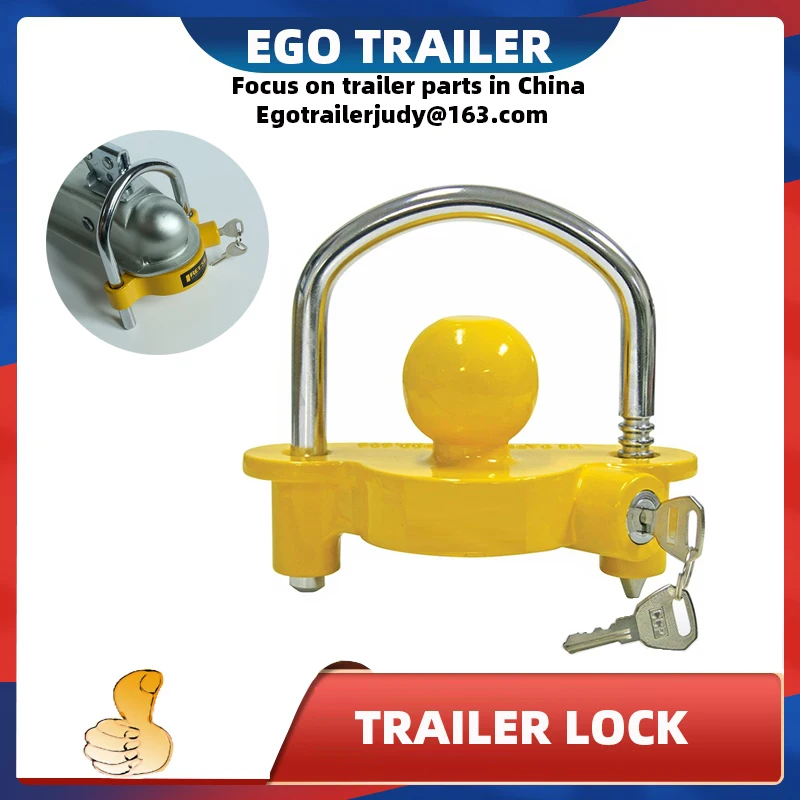 Ego trailer  Universal Hitch Tow Ball Trailer coupling coupler lock trailer safety lock traierl parts  Caravan Antitheft