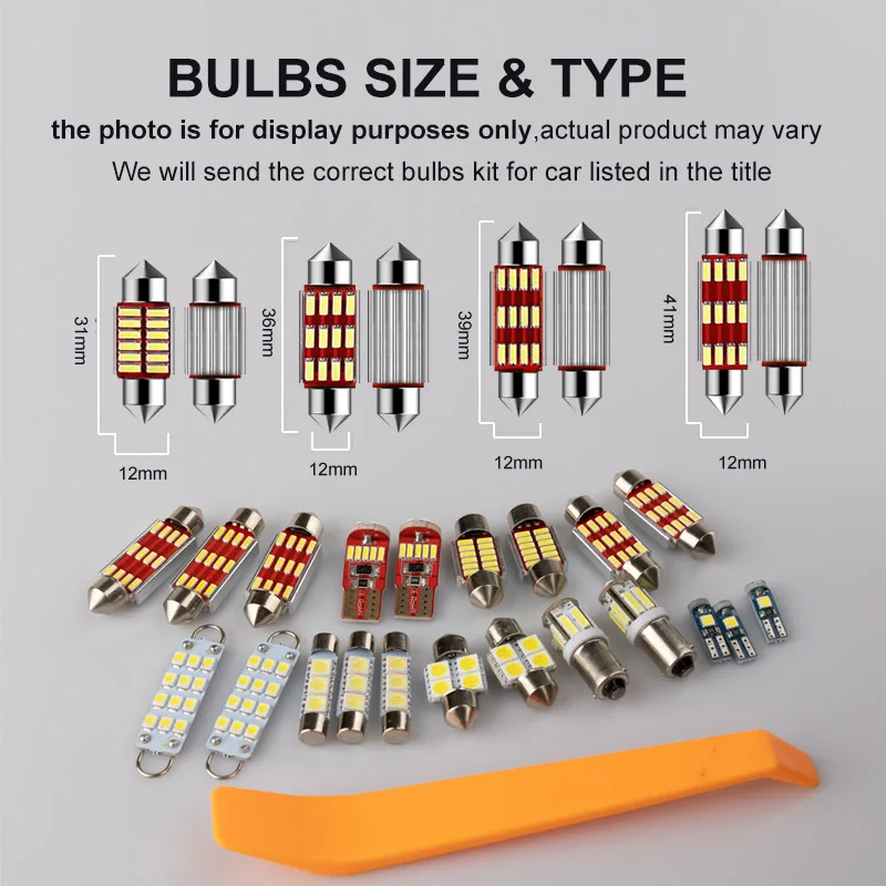 22 pces conduziram o jogo de luz interior para peugeot 5008 2009-2017 conduziu a luz interior da placa de licença dos bulbos canbus nenhum erro