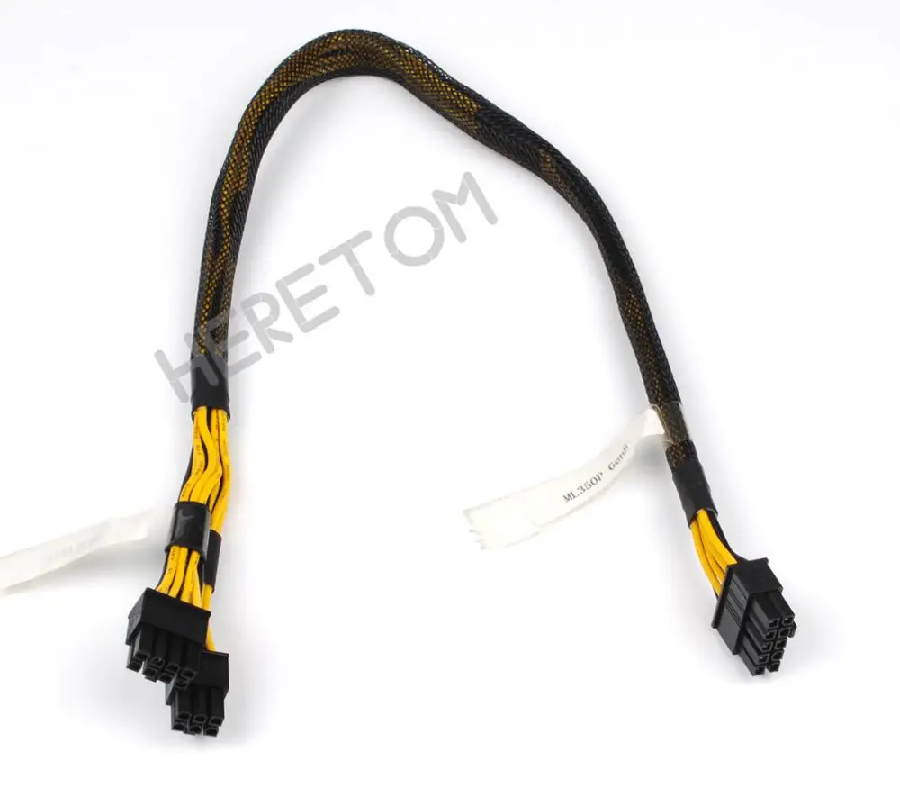 10-pin to 6+8-pin GPU PCI Express Power Cable For HP ML350 G8 Gen8 Hard Disk Backplane Connector