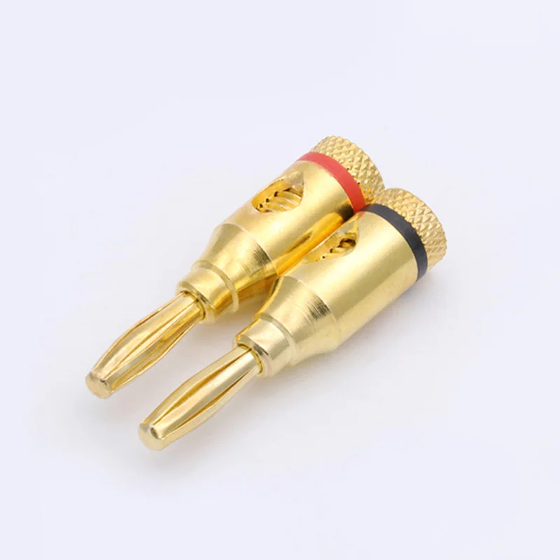 12pcs Banana Plug Connector Corrosion-Resistant Banana Connector for Audio Video Amplifier Speaker Cable Jack