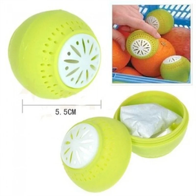 New Hot 3Pcs Fridge Moisture Absorbers Eliminator Odor Removal Balls Home Kitchen Tool Drop Ship - Green