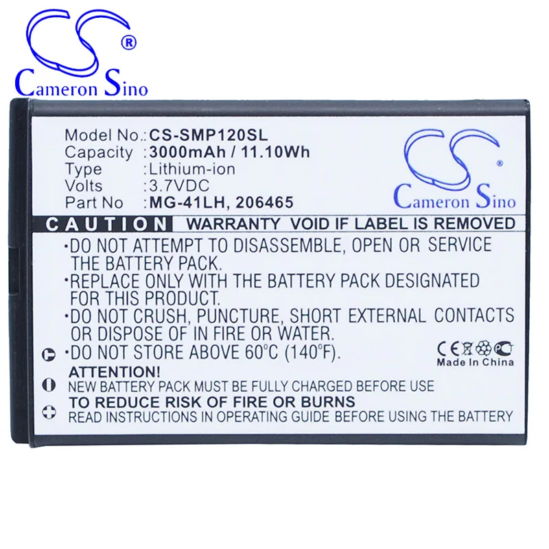 Cameronsino Batterij Voor Spectra Mobilemapper 10 Mobilemap 20 Past Spectra 206465 Mg-4LH TS21878 Gps, navigator Batterij 3000Mah