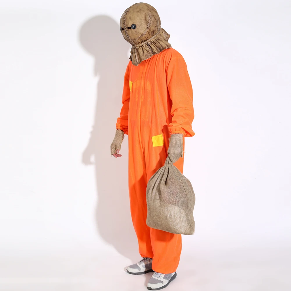 Kinh Dị Trick 'R Treat 2 Sam Trang Phục Hóa Trang Mặt Nạ Đáng Sợ Ma Trẻ Nam Nữ Jumpsuit Halloween Trang Phục Dự Tiệc Đạo Cụ