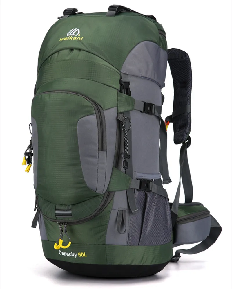 Sac à dos imperméable pour sports de plein air, sac à dos de camping, sac à dos de voyage, sac d\'alpinisme, sac de randonnée, housse de pluie, 60