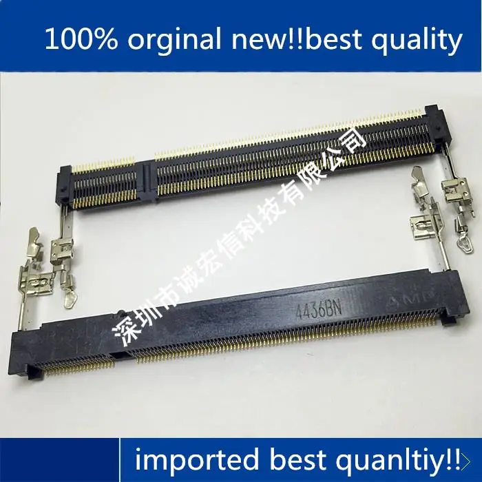 10PCS original brand new 1473149-4 original / DDR2 1.8V-200Pin memory connector