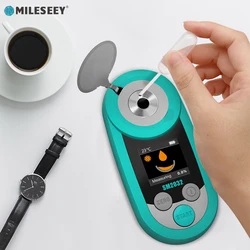 MileSeey Digital Refractometer Brix Sugar Meter For Coffee, Fruit ,Juice, Vegetable,Beer or Wine Sweetness Measure High Accuracy