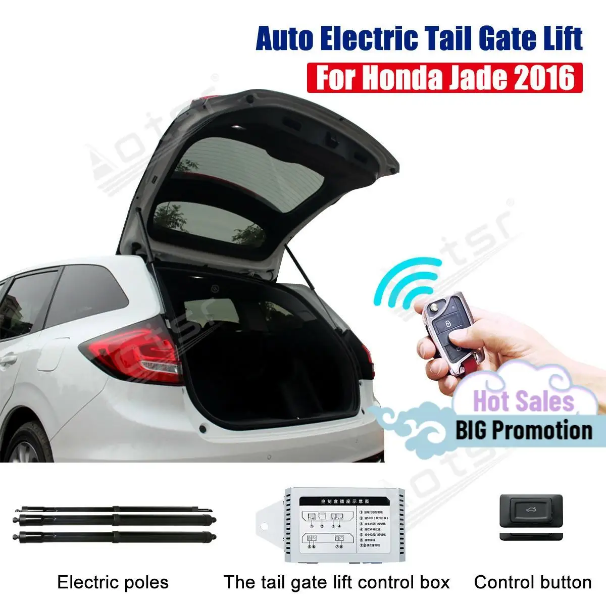 

Easy to Install Smart Auto Electric Tail Gate Lift For Honda JADE 2013 2014 2015 2016 2017 with Remote Drive Seat Button Control