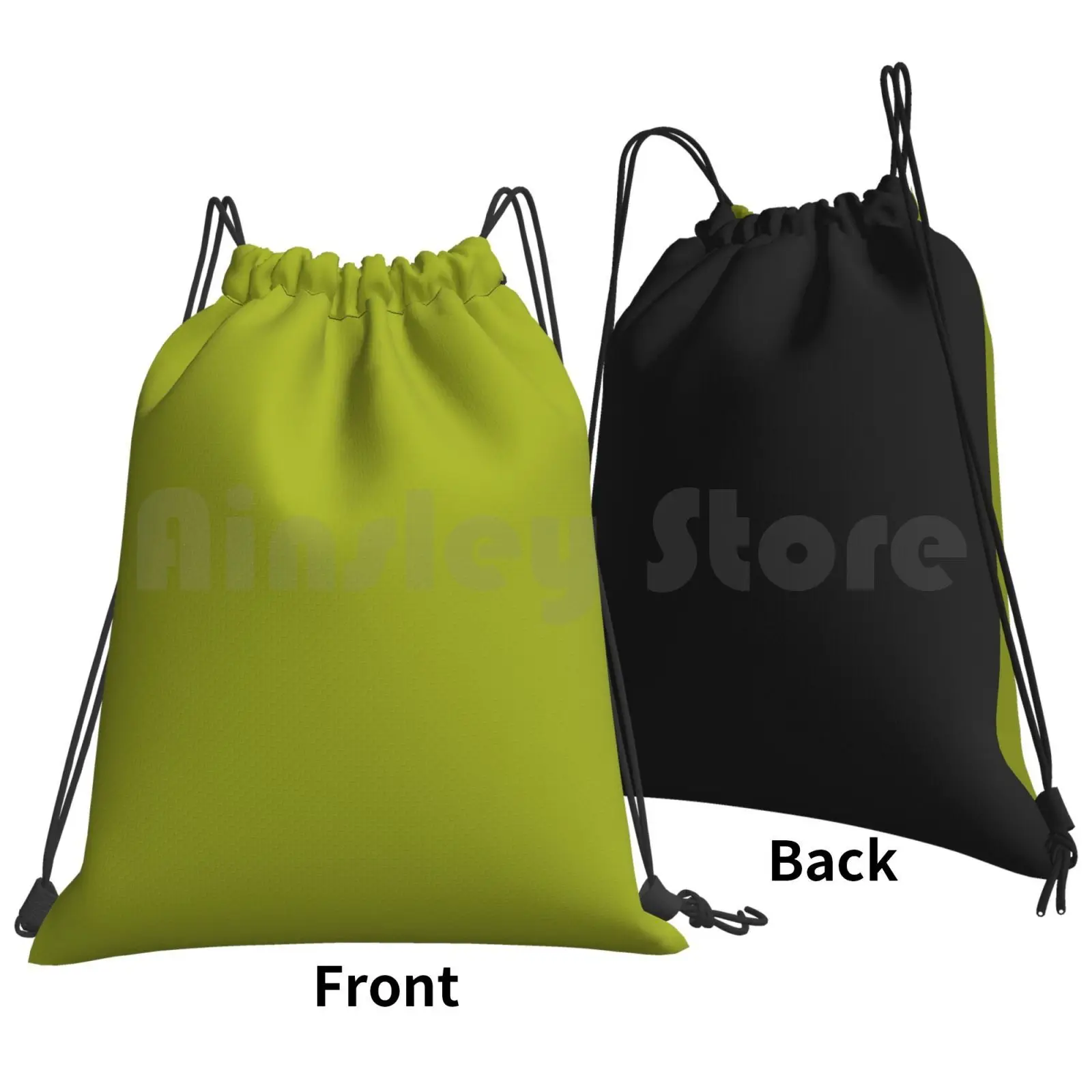 Plain Citron-100 Green Shades On Ozcushions On All Products Backpack Drawstring Bags Gym Bag Waterproof Citron Yellow