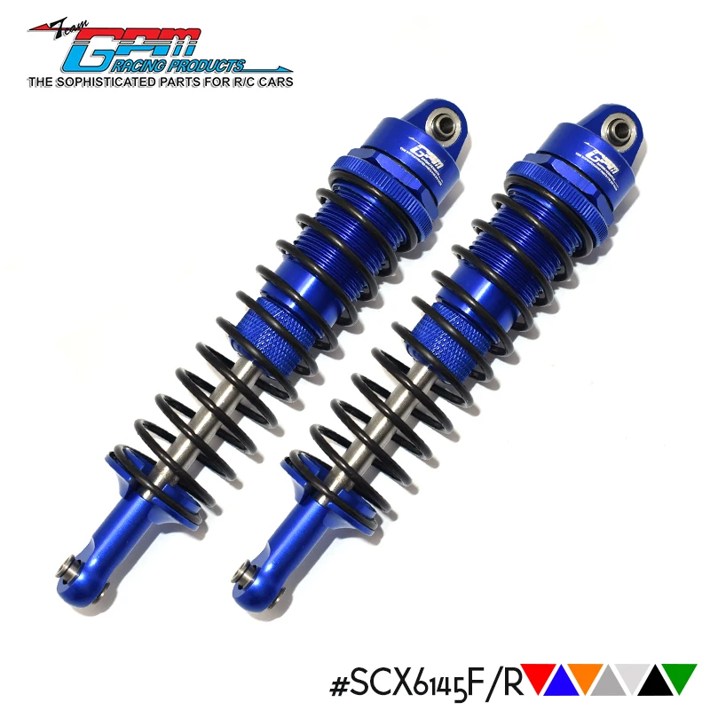 

GPM ALUMINUM FRONT/REAR THICKENED SPRING DAMPERS 145MM -2PC SET For 1/6 4WD AXIAL SCX6 JLU WRANGLER-AXI05000 RC Upgrade