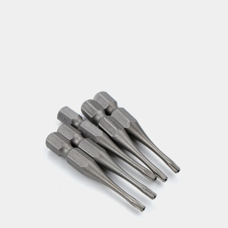 50mm Electric Torx Screwdriver Bit 1/4 Inch Hex Shank Magnetic Screw Driver Bit Set With Hole T6,T7,T8,T10,T15,T20,T25,T27T30T40